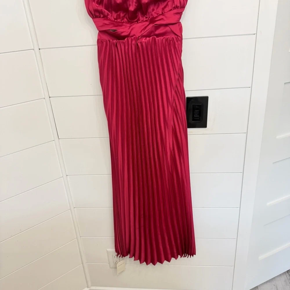 NEW Abercrombie & Fitch Giselle Halter Pleated Maxi Dress Size XS 23768_7